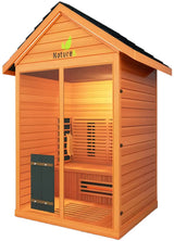 ZiahCare's Medical Saunas 3 Person Outdoor Full Spectrum Infrared Sauna Nature 6 Mockup Image 4