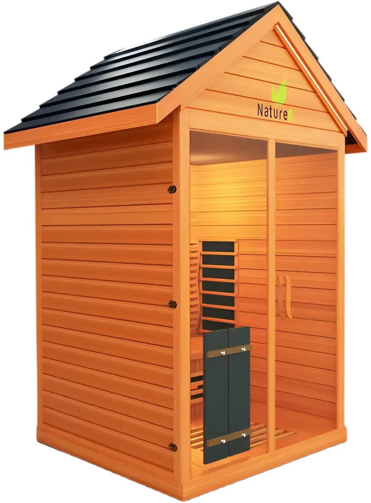 ZiahCare's Medical Saunas 3 Person Outdoor Full Spectrum Infrared Sauna Nature 6 Mockup Image 8