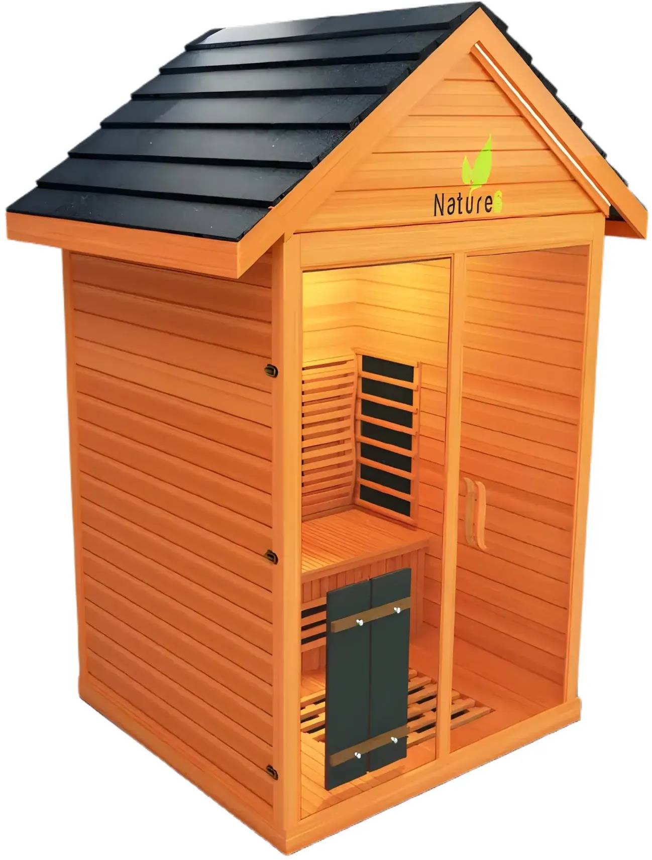 ZiahCare's Medical Saunas 3 Person Outdoor Full Spectrum Infrared Sauna Nature 6 Mockup Image 6