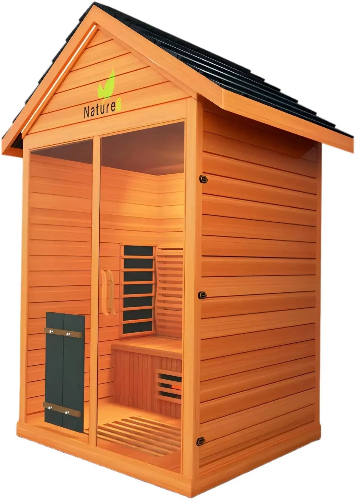 ZiahCare's Medical Saunas 3 Person Outdoor Full Spectrum Infrared Sauna Nature 6 Mockup Image 9