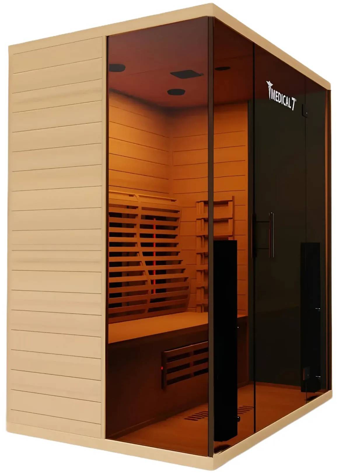 ZiahCare's Medical Saunas 3 Person Ultra Full Spectrum Infrared Sauna Model 7 Mockup Image 2