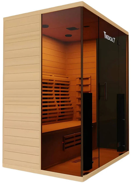 ZiahCare's Medical Saunas 3 Person Ultra Full Spectrum Infrared Sauna Model 7 Mockup Image 2