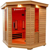 ZiahCare's Medical Saunas 6 Person Full Spectrum Infrared Corner Sauna Model 7 Plus Mockup Image 4