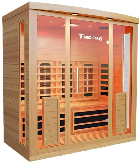 ZiahCare's Medical Saunas 4 Person Full Spectrum Infrared Sauna Model 6 Mockup Image 2