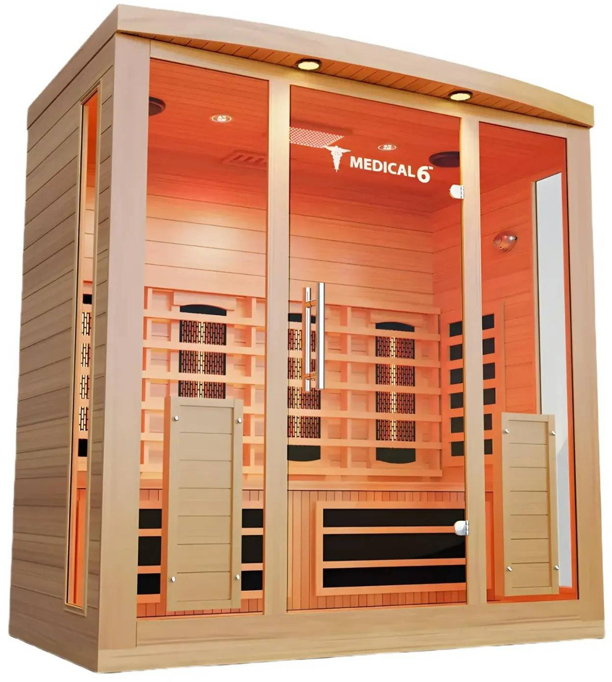 ZiahCare's Medical Saunas 4 Person Full Spectrum Infrared Sauna Model 6 Mockup Image 7