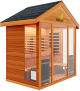 ZiahCare's Medical Saunas 6 Person Outdoor Hybrid Sauna Nature 9 Plus Mockup Image 2