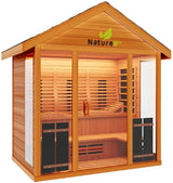 ZiahCare's Medical Saunas 6 Person Outdoor Hybrid Sauna Nature 9 Plus Mockup Image 6