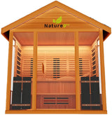 ZiahCare's Medical Saunas 6 Person Outdoor Hybrid Sauna Nature 9 Plus Mockup Image 8