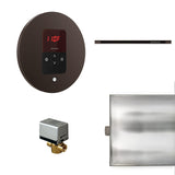 Basic Butler Linear Steam Shower Steam Control Package with iTempo Control and Linear SteamHead in Round Oil Rubbed Bronze Main View