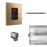 Basic Butler Linear Steam Shower Steam Control Package with iTempo Control and Linear SteamHead in Square Brushed Bronze Main View