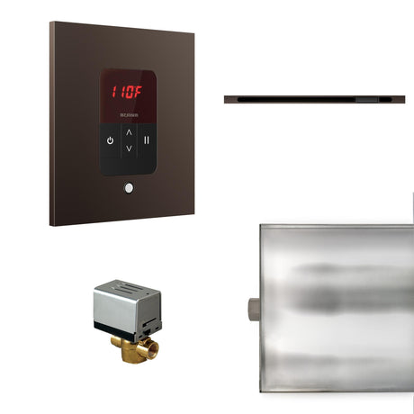 Basic Butler Linear Steam Shower Steam Control Package with iTempo Control and Linear SteamHead in Square Oil Rubbed Bronze Main View