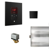 Basic Butler Steam Shower Steam Control Package with iTempo Control and Aroma Designer SteamHead in Square Matte Black Main View