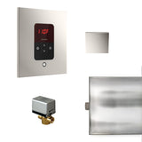 Basic Butler Steam Shower Steam Control Package with iTempo Control and Aroma Designer SteamHead in Square Polished Nickel Main View