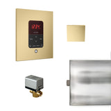 Basic Butler Steam Shower Steam Control Package with iTempo Control and Aroma Designer SteamHead in Square Satin Brass Main View