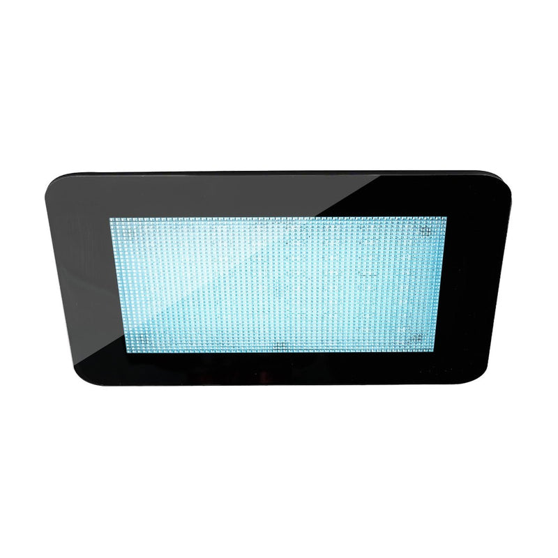 12.62 in. W. ChromaTherapy Light with LED Clusters in Black Front View