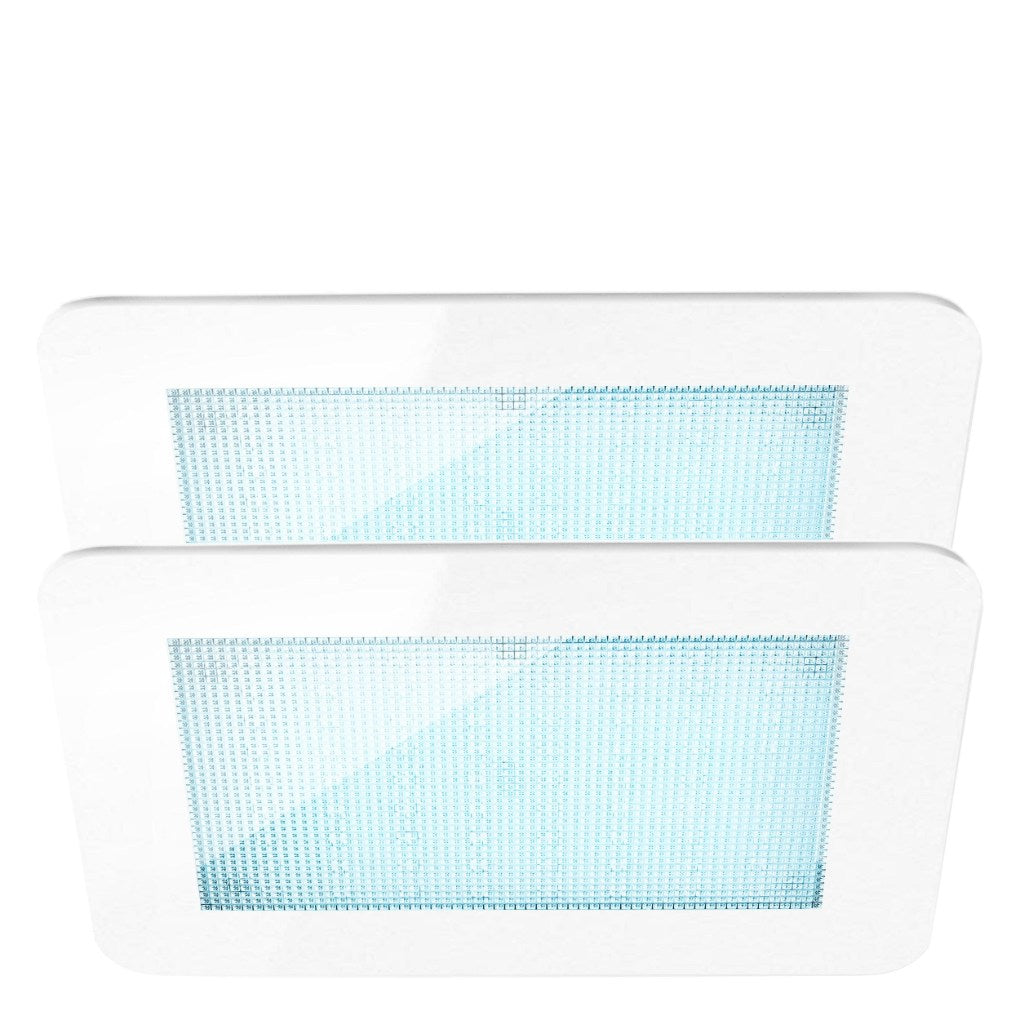 12.62 in. W. ChromaTherapy Light with LED Clusters in White (2-Pack) Main View