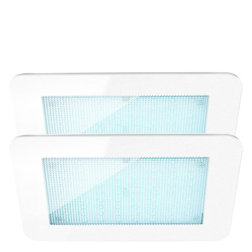 12.62 in. W. ChromaTherapy Light with LED Clusters in White (2-Pack) Main View