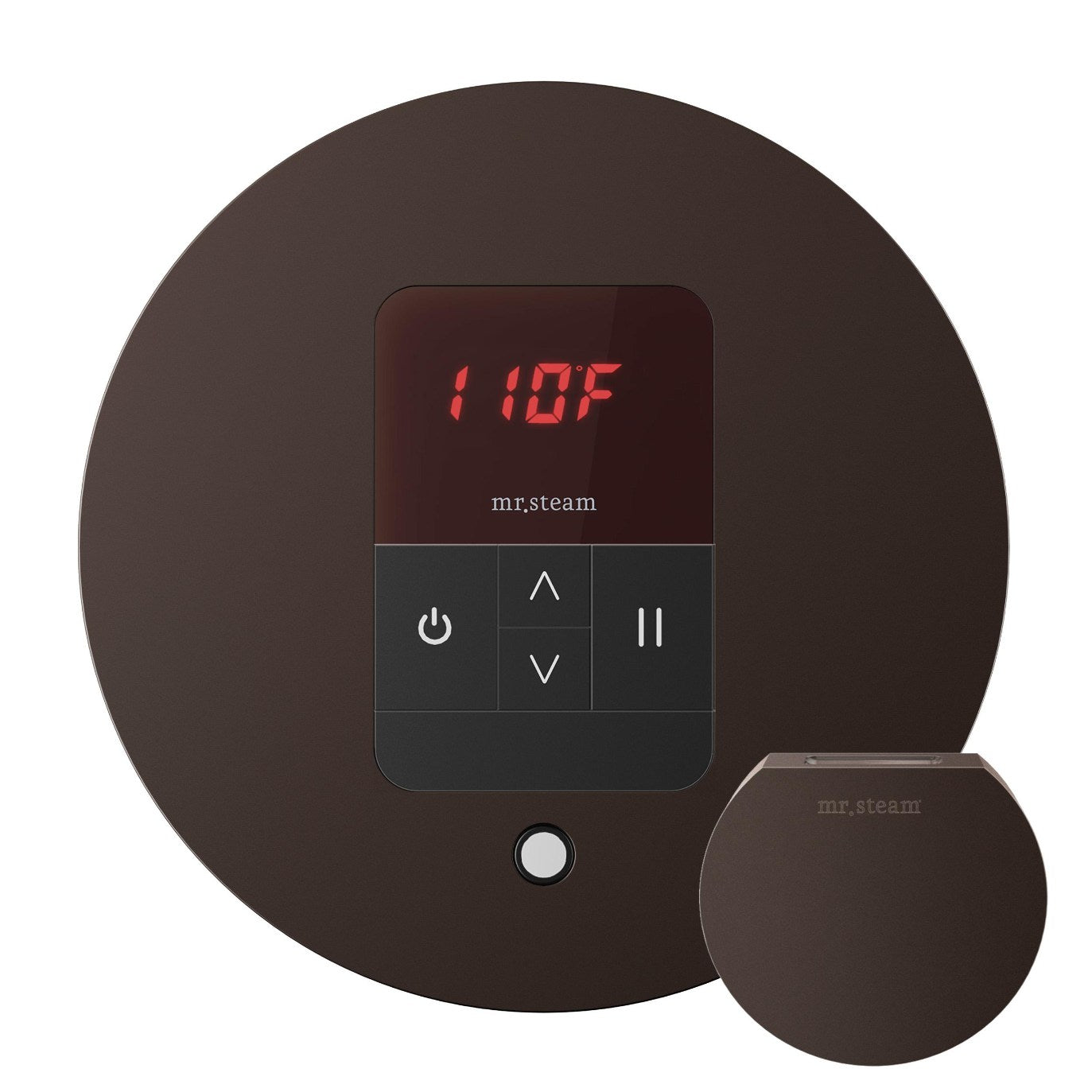 iTempo Steam Shower Control and Aroma Designer SteamHead in Round Oil Rubbed Bronze Main View