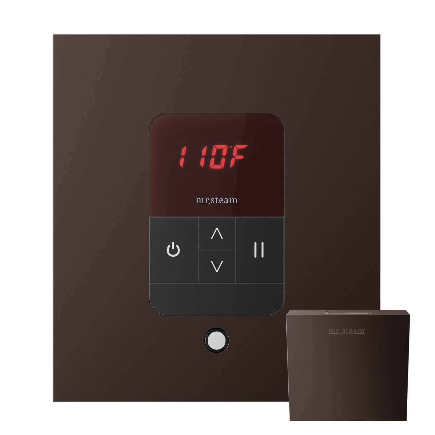 iTempo Steam Shower Control and Aroma Designer SteamHead in Square Oil Rubbed Bronze Main View