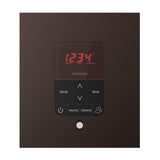 iTempoPlus Steam Shower Control and Aroma Designer SteamHead in Square Oil Rubbed Bronze Front View