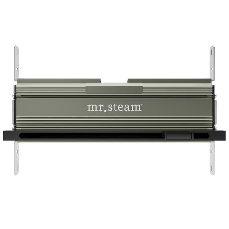 Linear 16 in. W. Steamhead with AromaTherapy Reservoir in Matte Black Main View