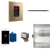 Butler Linear Steam Shower Steam Control Package with iTempoPlus Control and Linear SteamHead in Square Brushed Bronze Main View