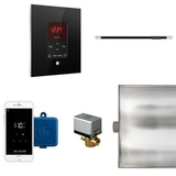 Butler Linear Steam Shower Steam Control Package with iTempoPlus Control and Linear SteamHead in Square Glass Black Main View