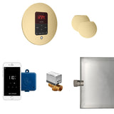 Butler Max Steam Shower Steam Control Package with iTempoPlus Control and Aroma Designer SteamHead in Round Satin Brass Main View