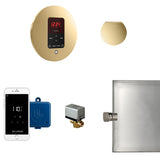 Butler Steam Shower Steam Control Package with iTempoPlus Control and Aroma Designer SteamHead in Round Polished Brass Main View