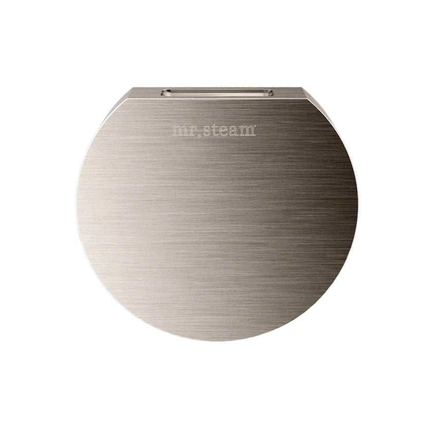 Aroma Designer 3 in. W. Steamhead with AromaTherapy Reservoir in Round Brushed Nickel Main View