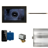 XButler Linear Steam Shower Steam Control Package with iSteamX Control and Linear SteamHead in Black Brushed Bronze Main View