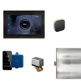 XButler Steam Shower Steam Control Package with iSteamX Control and Aroma Glass SteamHead in Black Satin Brass Main View