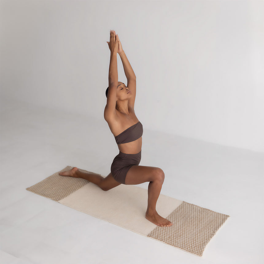 oko Living Clay Cream Diamond Yoga Mat 3