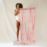 oko living Rose Quartz Shibori yoga towel