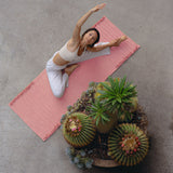 Oko Living Hibiscus Naturally Dyed Herbal Yoga Mat