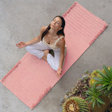 Oko Living Hibiscus Naturally Dyed Herbal Yoga Mat