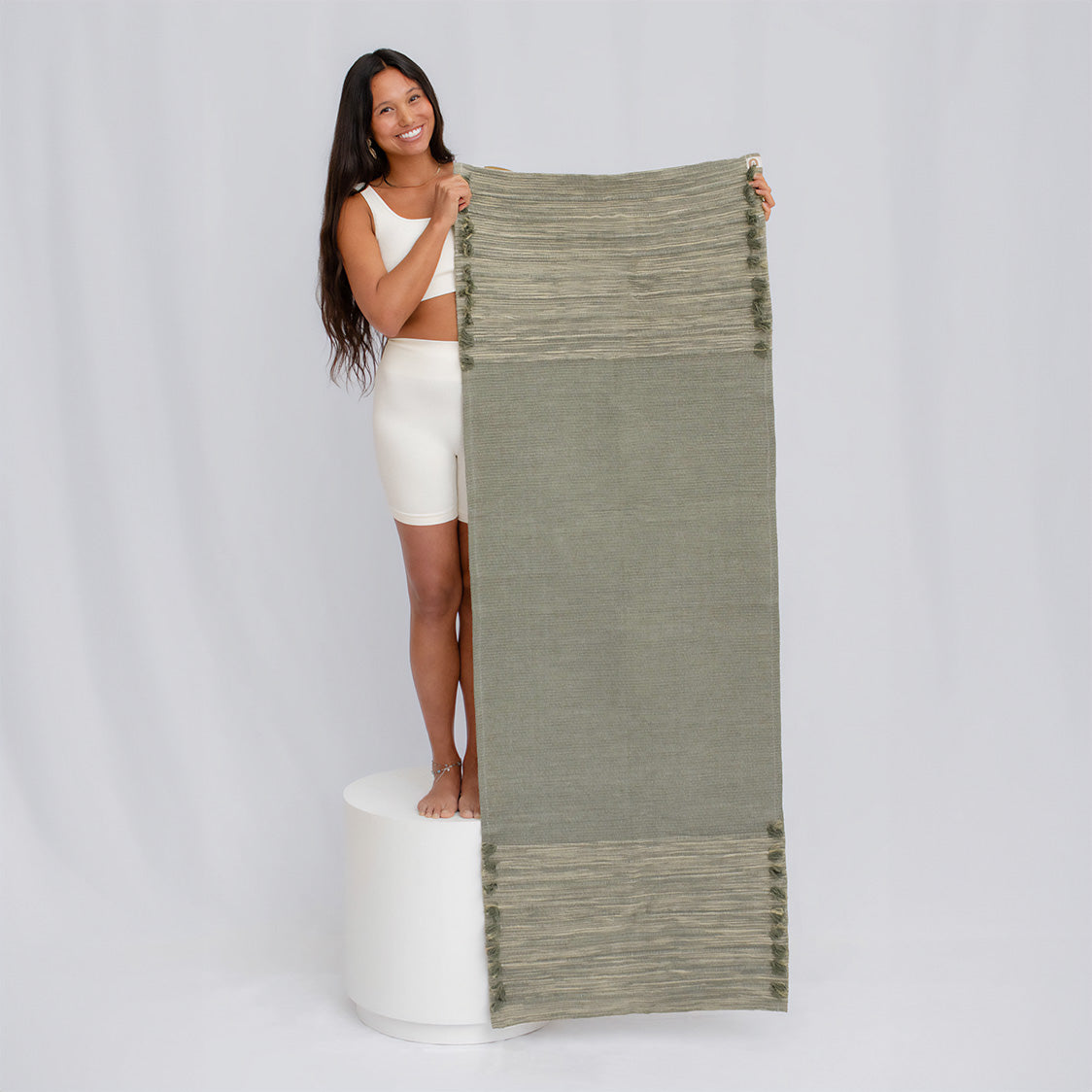 oko living jade jute herbal yoga mat