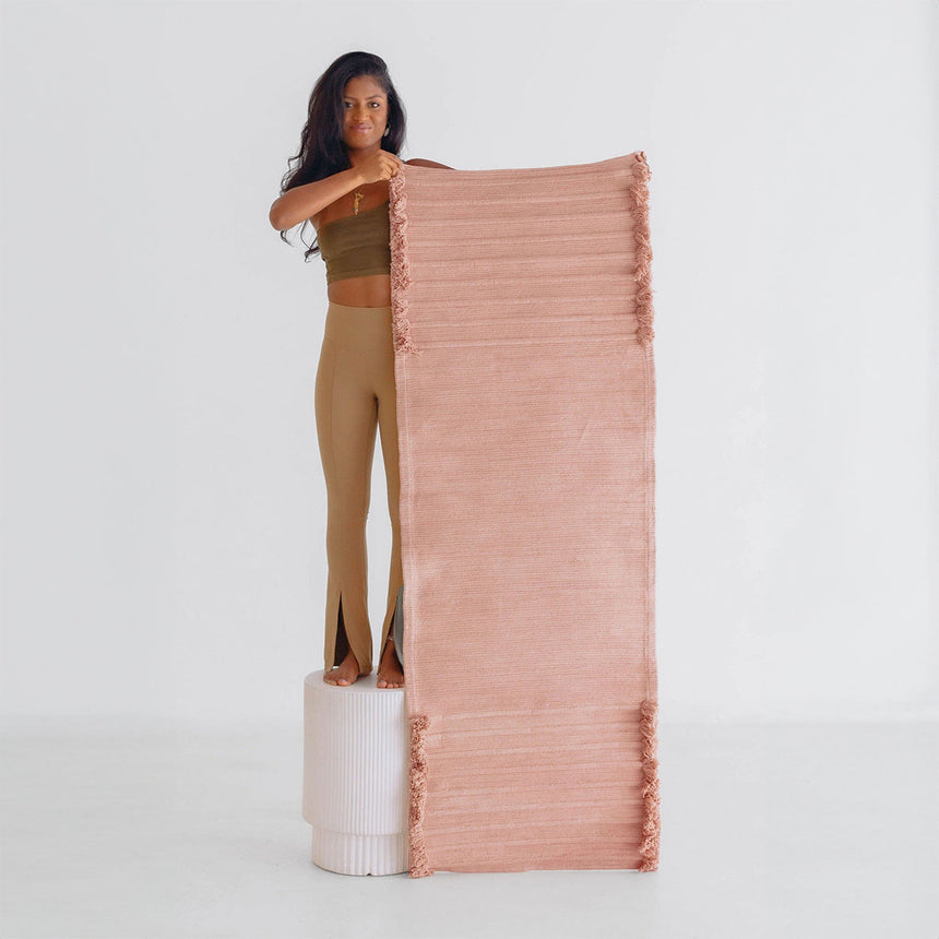 oko living rose quartz herbal yoga mat