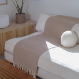 Oko Living Clay Naturally Dyed Organic Cotton Yoga Blanket