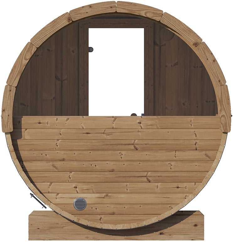 ZiahCare's SaunaLife Model E6 3 Person Outdoor Barrel Sauna Mockup Image 12