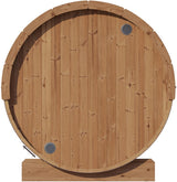 ZiahCare's SaunaLife Model E6 3 Person Outdoor Barrel Sauna Mockup Image 6