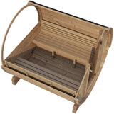 ZiahCare's SaunaLife Model E8 6 Person Outdoor Barrel Sauna Mockup Image 15