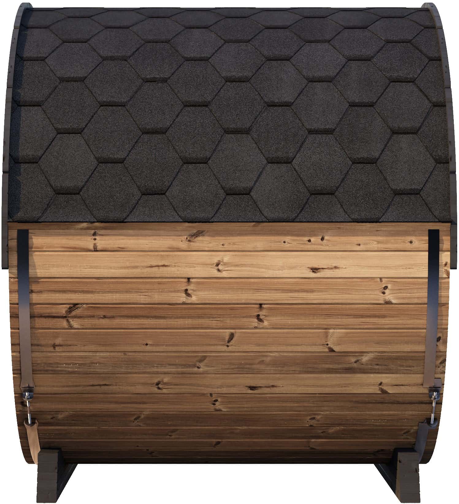 ZiahCare's SaunaLife Model EE8G 4 Person Outdoor Barrel Sauna Mockup Image 6