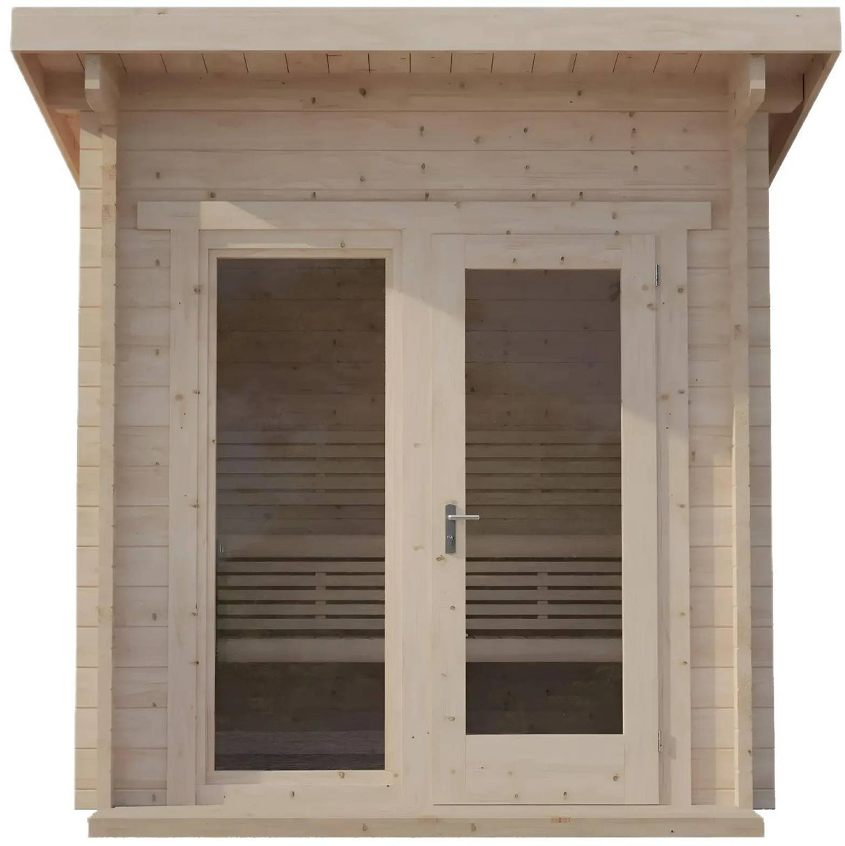 ZiahCare's SaunaLife Model G4 Outdoor Home Sauna Kit Mockup Image 1