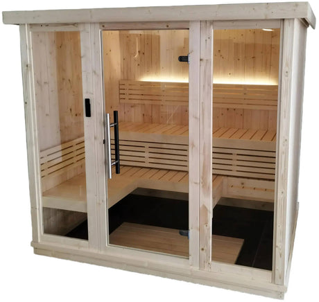 ZiahCare's SaunaLife Model X7 Indoor Home Sauna Kit Mockup Image 2