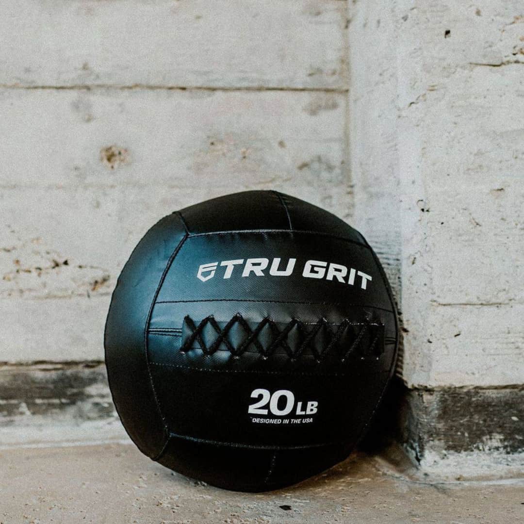 tru grit double stitch medicine ball 6