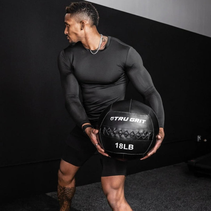 tru grit double stitch medicine ball 8