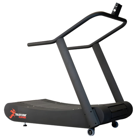 trueform naboso curved treadmill trf001 black mockup