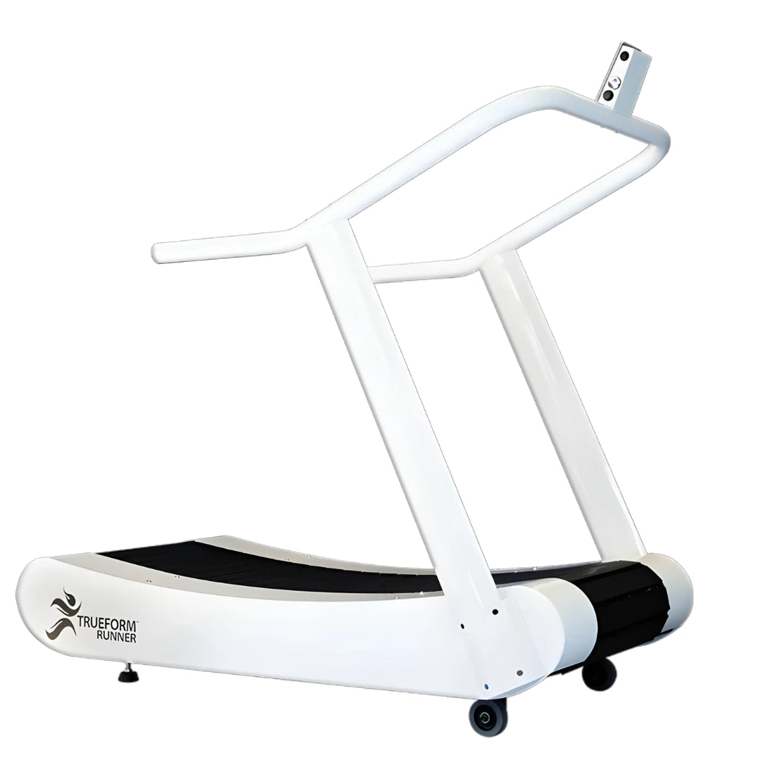 trueform runner curved treadmill trf002 white mockup