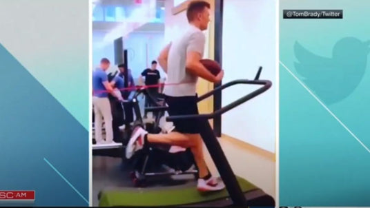 Tom Brady Using TrueForm Treadmill